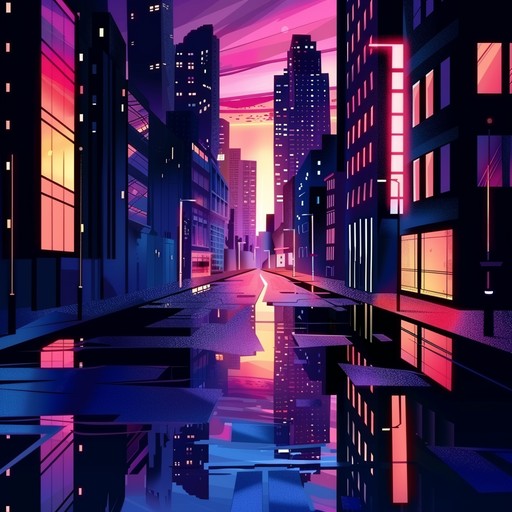 Dive into a contemplative new wave track adorned with shimmering synthesizers and pulsating retro beats, evoking the feel of wandering under neon lights in a cityscape. Perfect for moments of introspection and nostalgic reflection.