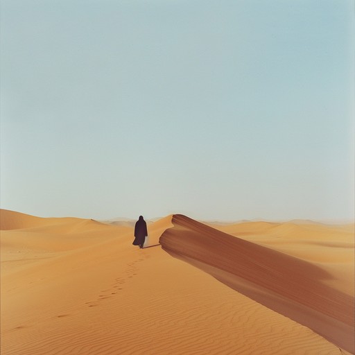 This composition weaves the sensations of a serene yet powerful desert landscape. The gentle sounds simulate the shifting sands and the ancient, secretive ambiance of the sahara, blending traditional tones with a touch of modern minimalism