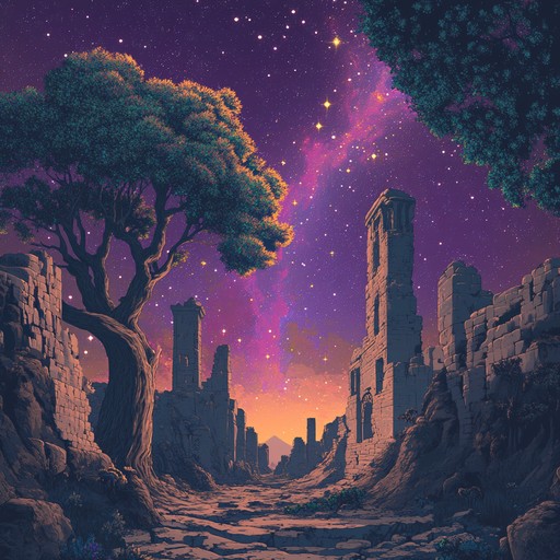 Exploring the timeless connection between antiquity and the digital age, this piece combines traditional motifs with futuristic beats to craft a sound that transcends time.