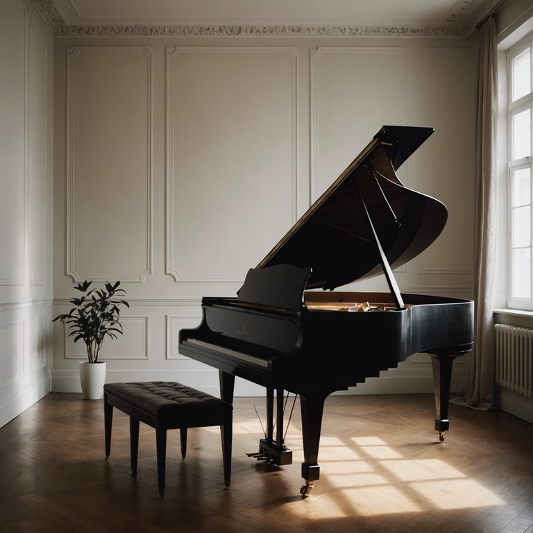 This melody captures the essence of a quiet evening, with each piano note drawing deeper into a state of peaceful introspection. The ambiance is almost palpable, wrapping the listener in a blanket of gentle sound.