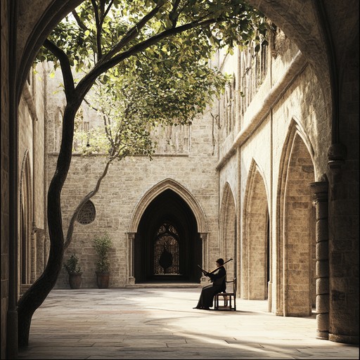 An elegant instrumental piece featuring troubadour melodies from medieval times, crafted to evoke the splendor and nobility of royal courts. This composition transports listeners to a majestic historical era full of grandeur and romance.