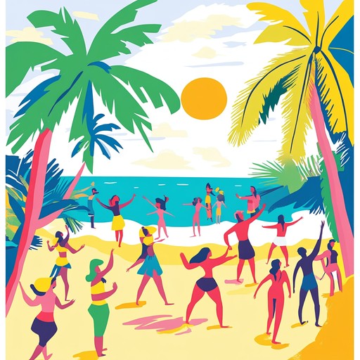 A vibrant instrumental reggaeton song featuring energetic rhythms and uplifting melodies, perfect for celebrating sunny days at the beach.