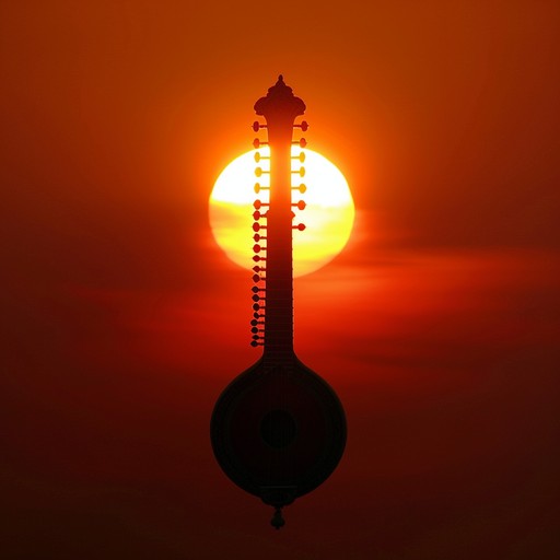 A fusion of indian classical raga and rock, creating a contemplative and introspective sonic landscape with intricate guitar melodies and ambient textures to soothe and inspire deep thought.