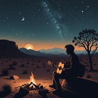 guitar cries on a desert landscape.