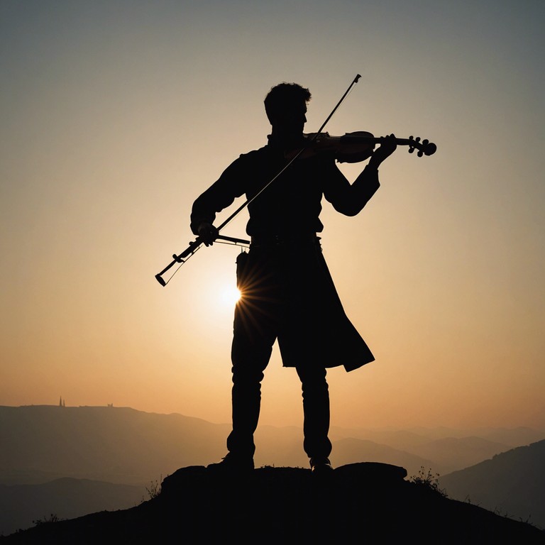 This composition mirrors the emotional journey of a hero, from the struggles and setbacks to the ultimate victorious climax, all expressed through the vigorous and spirited playing of the violin.