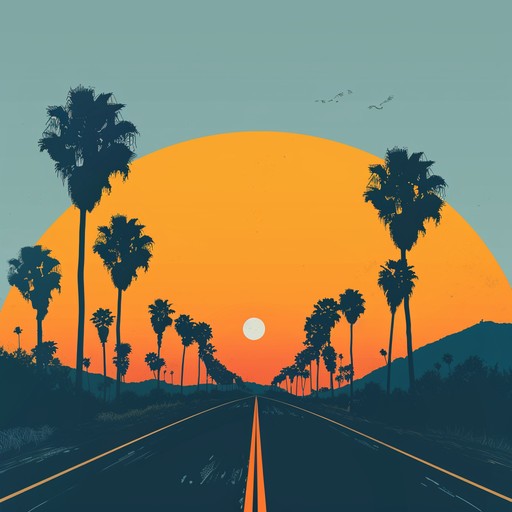 An instrumental track that captures the soothing vibe of a scenic drive down a coastal boulevard at sunset. Soft guitar riffs blend with smooth percussion creating a feeling of peace and contentment, perfect for unwinding after a long day.