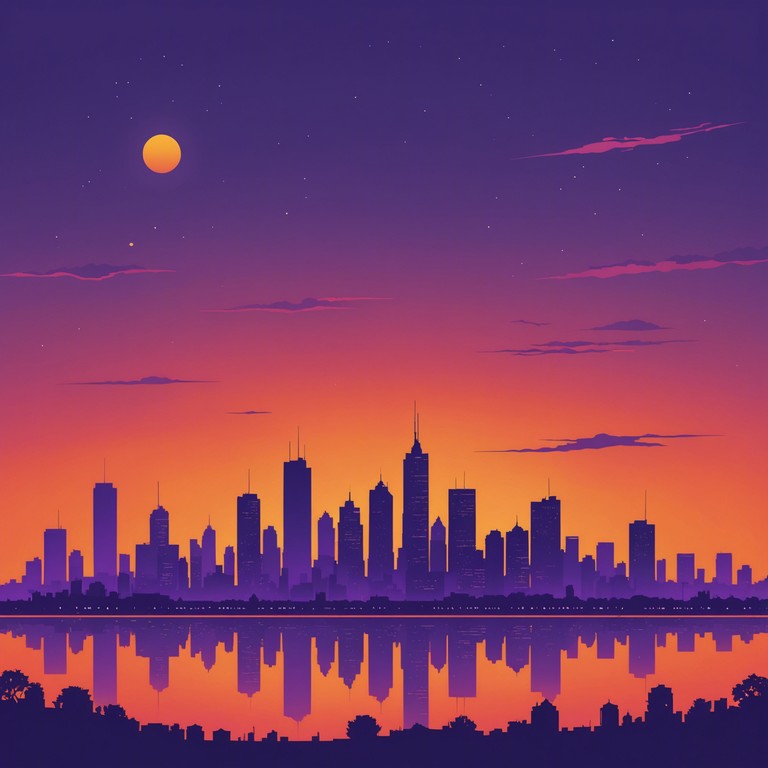 Imagine a tranquil evening as the sun sets, casting orange glows across the city. With each tick of the beat, a serene yet energetic rhythm captures the essence of night meeting day. A perfect fusion of laid back chillwave and energetic jack swing creates a track that both relaxes and invigorates the listener