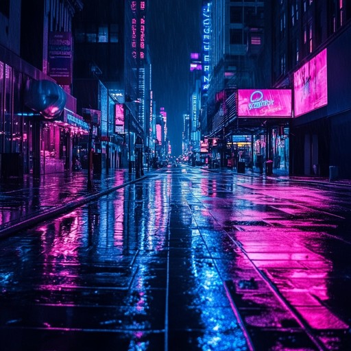 An instrumental track that blends eerie synthesizers with dark atmospheric rhythms capturing the unsettling feel of deserted city streets at night.