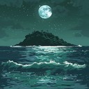 ethereal sounds and rhythms from secluded island at midnight