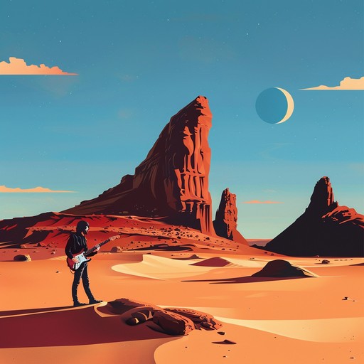 Dive into a gritty, psychedelic rock experience infused with the raw and scorching essence of the desert. The track captures the hallucinogenic mirages, relentless sun, and expansive loneliness of an endless desert journey. Expect heavy guitar riffs, distorted sounds, and experimental sonic landscapes that evoke the primal, untamed spirit of nature. Dive into a gritty, psychedelic rock experience infused with the raw and scorching essence of the desert. The track captures the hallucinogenic mirages, relentless sun, and expansive loneliness of an endless desert journey. Expect heavy guitar riffs, distorted sounds, and experimental sonic landscapes that evoke the primal, untamed spirit of nature.
