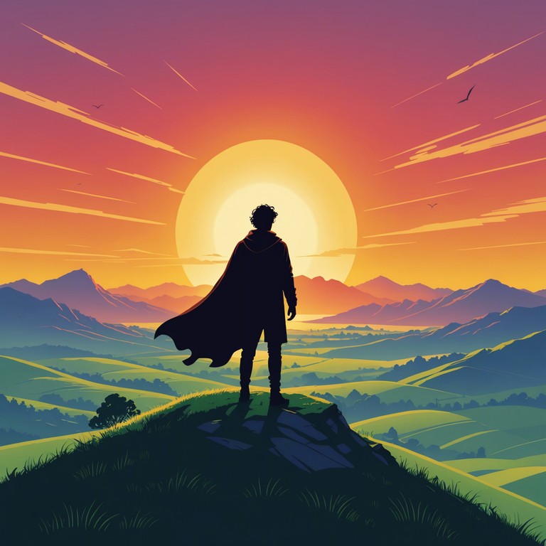 This track captures the vibrancy and potential of a fresh morning with an anime adventure theme. Using energetic rhythms and captivating melodies, it provides the perfect backdrop to the start of a hero's journey or the introduction of an animated series. The music gradually builds excitement and a sense of adventure, making it ideal for scenes depicting teamwork and optimism.