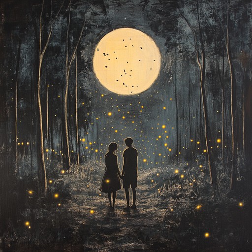 A captivating orchestral arrangement blending strings and flute to conjure an ethereal romance set under a moonlit sky. The piece ebbs and flows with emotional intensity, narrating the story of an eternal love that feels otherworldly. Listeners are transported to a serene landscape where passion and mystery intertwine, creating an unforgettable auditory experience.