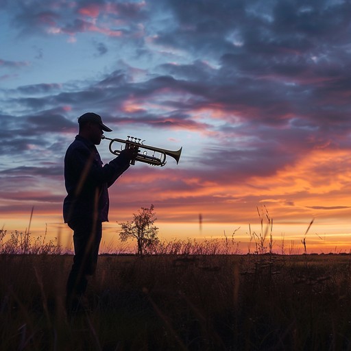 An evocative musical piece that begins with the simple, clear notes of a trumpet, evolving into a complex auditory experience representing the transformation of a soldier's environment from battlefield turmoil to peacetime silence. The track conveys a narrative of mourning intertwined with pride, encapsulating the duality of war's aftermath.