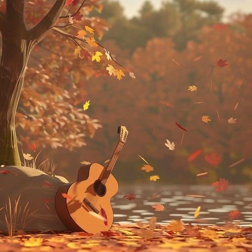 Lush acoustic guitar chords waltz with gentle percussion, evoking a yearning for bittersweet autumn days