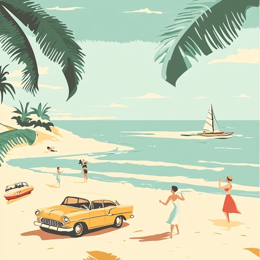 A lively blend of 1950s rock 'n' roll and upbeat jazz brings to life a celebration of carefree summer days. Joyful saxophone melodies dance over energetic piano riffs and rhythmic double bass lines, creating an irresistible urge to dance under the sun.