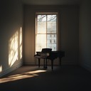 ethereal piano melody evokes deep emotions in minimalistic ambience