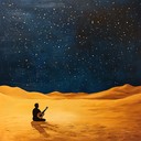 gentle melodies evoking calm desert nights under starry skies