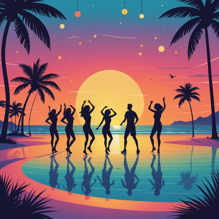 Imagine yourself dancing on a warm sandy beach as the sun sets, the rhythm of the cumbia guiding your steps in a celebration of life and joy.