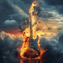 high energy guitar riffs with relentless pounding beats