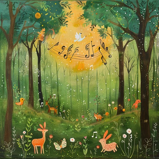 A vibrant, whimsical instrumental piece inspired by the beauty of a sunlit forest, blending natural sounds of birds and leaves with joyful, intricate melodies. This capriccio captures the essence of euphoria and freedom, transporting listeners to a magical woodland every time.