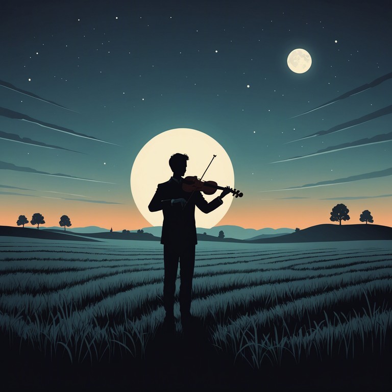 A haunting violin driven melody that stirs the soul, reminiscent of quiet moments of reflection in the serene moonlight