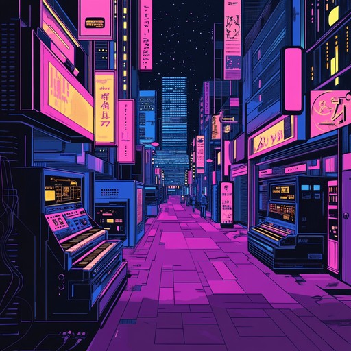 This piece illuminates the spirit of the 80s with energetic synth beats and atmospheric elements, creating a nostalgic yet uplifting urban landscape drenched in neon and retro vibes.