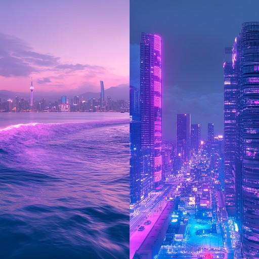 In this track, futuristic sounds merge seamlessly with the soothing hums of a synthesizer, creating an ambient soundscape that guides the listener through a neon lit urban night. Soft, rhythmic pulses and electronic waves invoke both peace and the lively buzz of a distant dystopia.