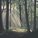 soft melody intertwines with gentle forest sounds