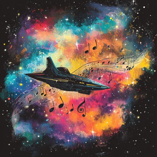 An instrumental progressive rock piece combining groovy bass lines, dynamic rhythms, and atmospheric electric guitar melodies to take listeners on a journey through the cosmos, evoking the feeling of traveling through space and exploring new worlds.