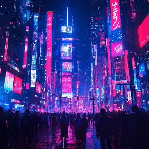 Featuring radiant synths and smooth beats, evoking neon lit cityscape joy