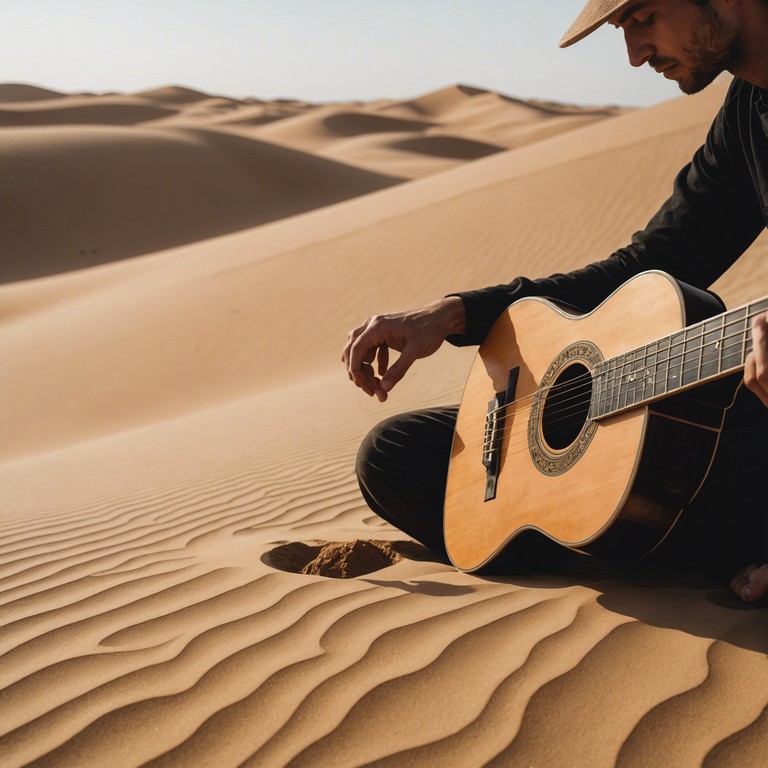 An evocative, cinematic journey through the heart of the desert at night, highlighted by the sounds of the ancient oud instrument complemented by deep beats and ethereal backdrops. This piece transports the listener to a world of shadow and light, where tradition meets contemporary sound design.