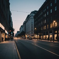 soft piano under city lights