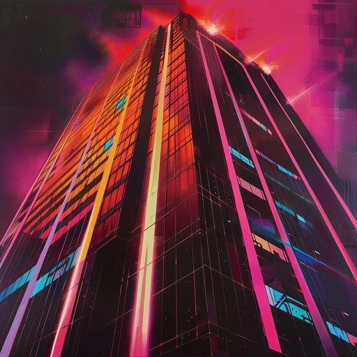 Immerse yourself in the vibrant, pulsating atmosphere of a futuristic high-rise cityscape. Shimmering synths, deep basslines, and electronic beats create an energetic and mesmerizing soundscape that captures the essence of a neon-lit metropolis. Close your eyes and let the music transport you to a world where towering skyscrapers pierce the night sky, and the city's heartbeat resonates through every note.