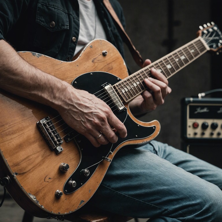 Imagine a seasoned blues guitarist, playing in the soft, dim light of an intimate venue. Each note is played with precision but feels spontaneous, as though the artist is conversing with the audience through his guitar, sharing stories of life’s ups and downs without a word.