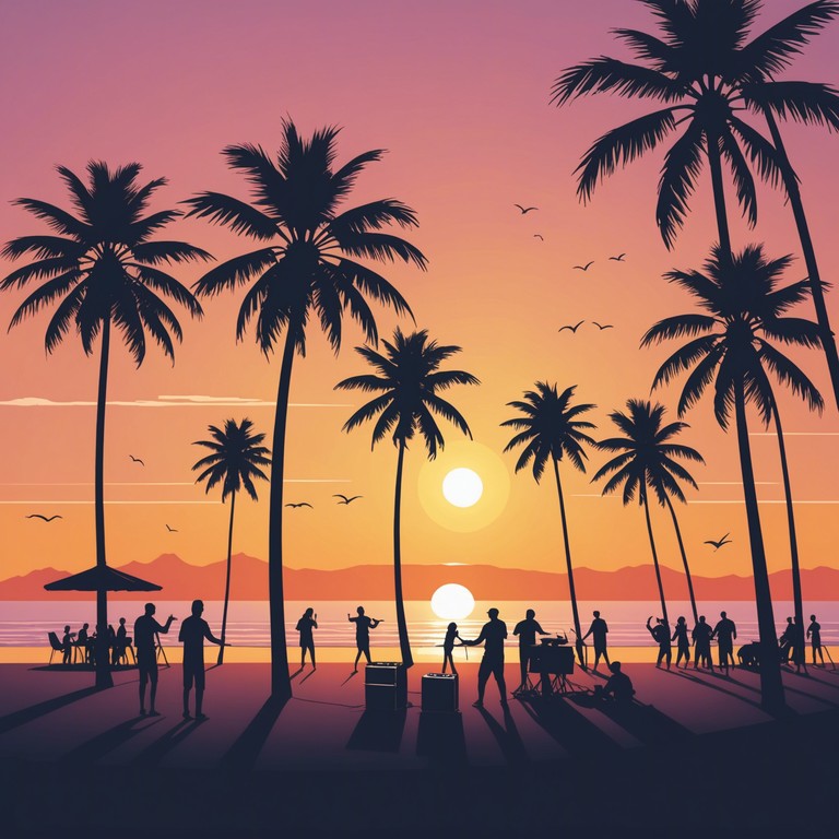 Imagine the warm, golden hues of a setting sun paired with the invigorating energy of a house beat, mixed with the laid back, rhythmic pulse of reggae. This track blends deep bass lines with tropical melodic hooks to create a summer hit sensation. Perfect for beach parties or just chilling by the pool.