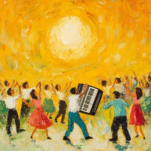 An infectious and buoyant accordion tune that embodies the festivity and warmth of summer celebrations, perfect for dancing and lifting spirits.