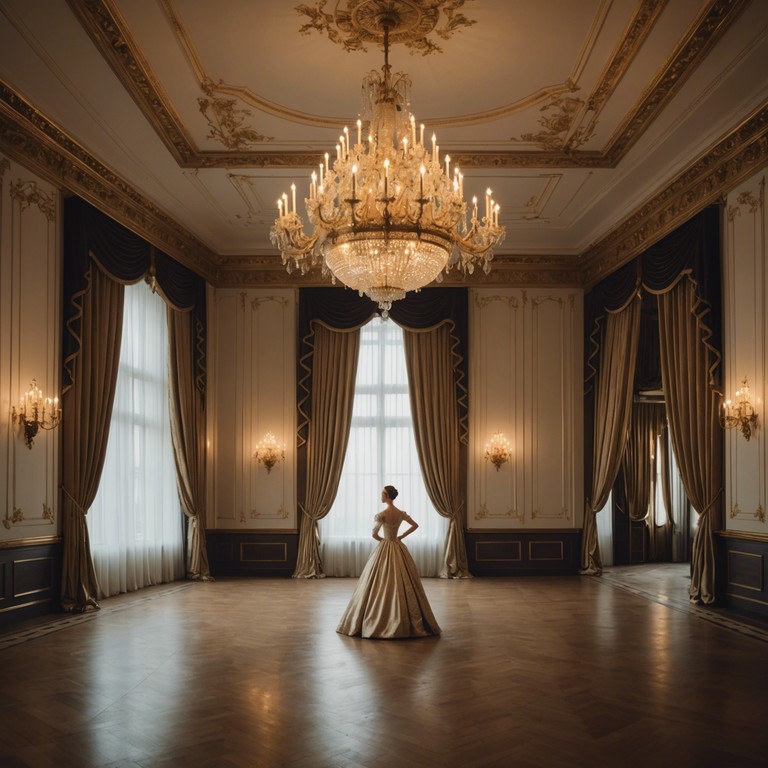 This composition evokes the grandeur of a baroque palace ballroom, filled with ornate decorations and courtly dancers elegantly moving to the rich, harmonious sounds of a string ensemble. The music seamlessly blends classical sophistication with intricate melodies that recall the splendor of the baroque era.