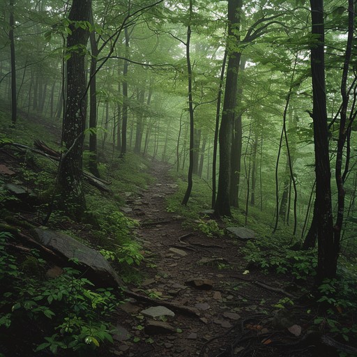 Imagine a sonic journey that takes you through the misty mountains and lush forests of the appalachian trail. This track incorporates the rustic charm of traditional folk instruments interweaving with the sounds of nature. We're aiming for a sound that feels like it's been passed down through generations, rich in history and emotion.