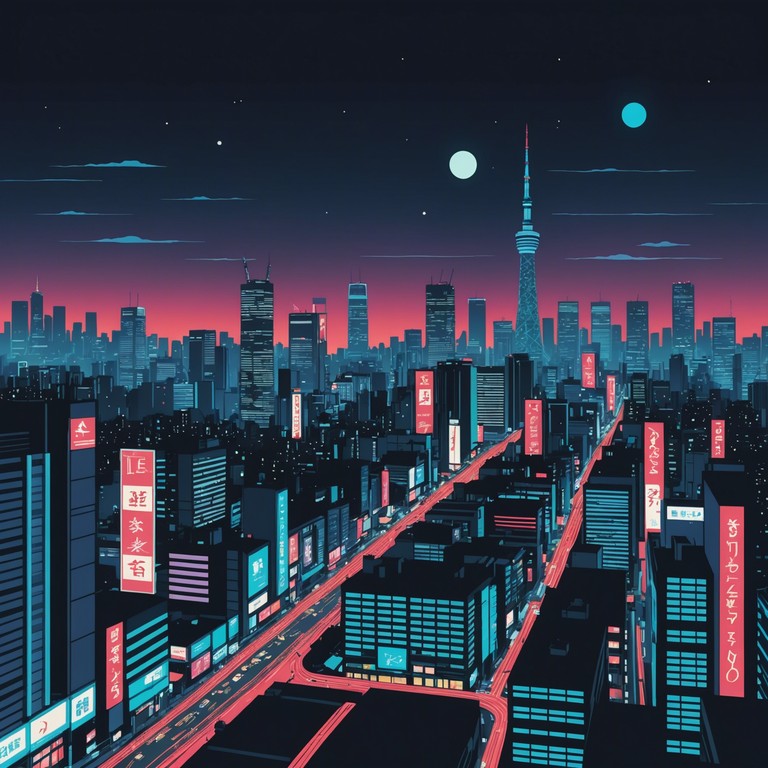 Inspired by the bustling streets of tokyo at night, this track blends traditional japanese instruments with modern jpop sensibilities to create a lively, energetic soundscape that captures the essence of the city's nightlife.