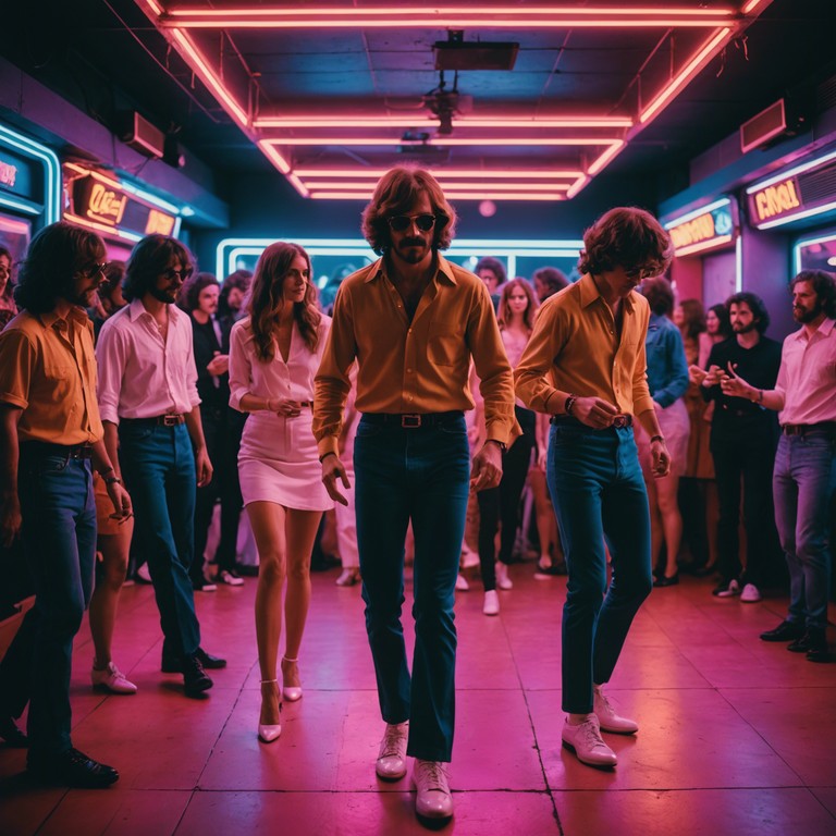 Embracing the vibrant nights of 1970s discos, this track blends classic funk vibes with energetic dance rhythms to recreate the feel of an era where music ruled the night.