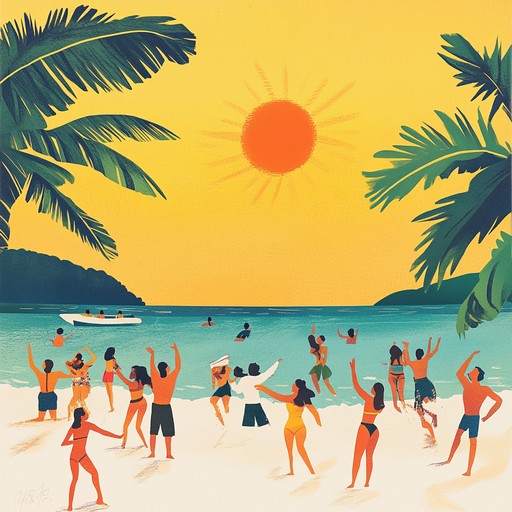 An upbeat and dynamic track combining dub rhythms with tropical island sounds, featuring electric bass and vibrant melodies, designed to uplift and bring joy.