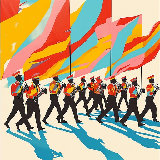 A spirited composition embodying national pride and triumph. Bold brass fanfares, vibrant percussion, and robust melodies encapsulate the spirit of patriotism and celebration. This lively track is perfect for national holidays, parades, and celebratory events, evoking a sense of unity and pride within listeners.