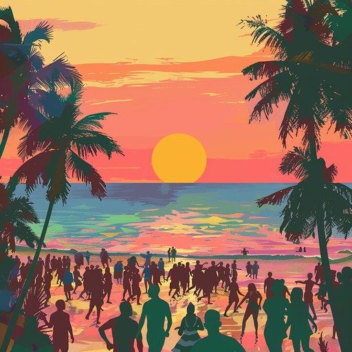 An energetic blend of bouncy rhythms and lively melodies, capturing the essence of a sun kissed island party. With the rhythmic drive of steel drums and a backdrop of ocean waves, this track transports listeners to a tropical paradise, perfect for summer adventures and joyful gatherings.