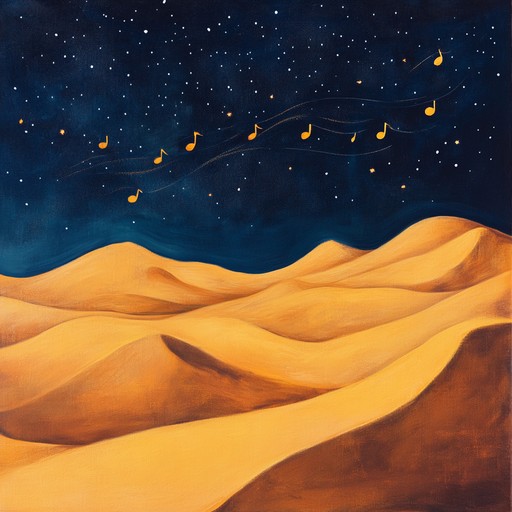 Immerse yourself in the stillness of the sahara at night, guided by the soul stirring melodies of the oud. This composition transports listeners under a vast, starry sky, enveloping them in a peaceful aura of sound.