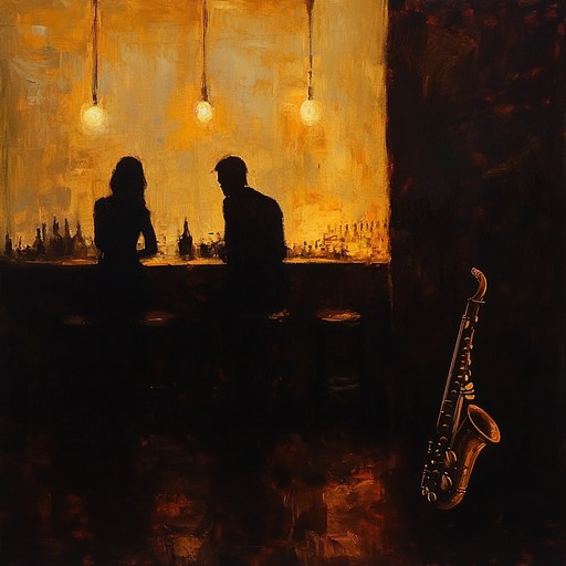 An instrumental lounge track that blends smooth jazz influences with soft electronic beats, creating a sultry atmosphere that evokes the feeling of secret late night meetings in a dimly lit urban lounge.