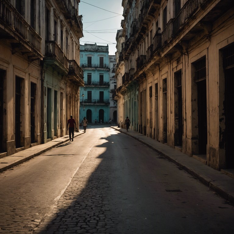 An auditory journey through the quiet streets of havana as the sun sets, merging the passionate energy of mambo with the soothing tones of a marimba to inspire moments of deep thought and calm.