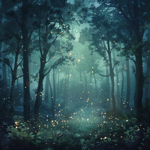 Gentle and soothing instrumental that leads children through an enchanted forest filled with twinkling fireflies, whispering trees, and magical creatures, perfect for relaxing bedtime routines