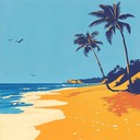 an uplifting instrumental capturing the joy of seaside holidays