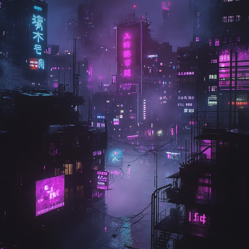 This powerful instrumental piece captures the essence of a dystopian urban environment through heavy nu metal riffs and industrial beats. Augmented by eerie vocal samples, the track takes the listener on a journey through the shadows of a crumbling metropolis.