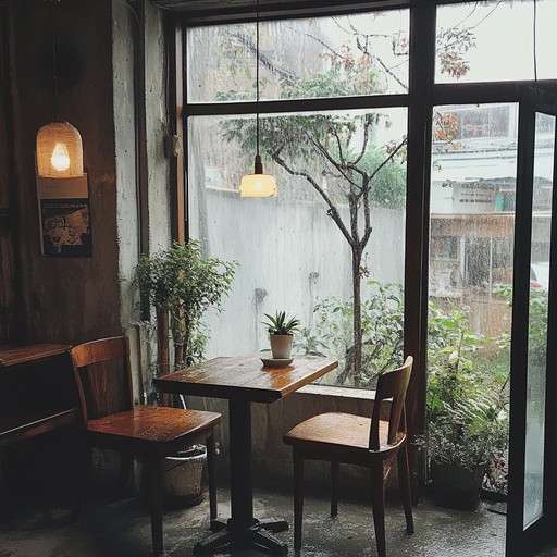 A soothing instrumental lofi piece filled with gentle melodies and mellow beats, evoking the serene atmosphere of a quiet coffee shop on a rainy afternoon. Perfect for unwinding, studying, or daydreaming.